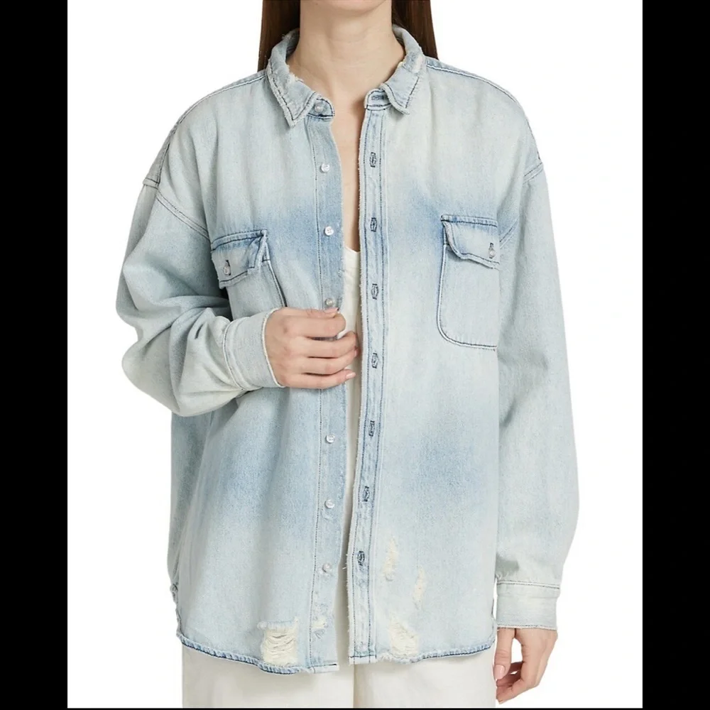 NSF Busy Boyfriend Denim Shirt​​ - Picture 2 of 8